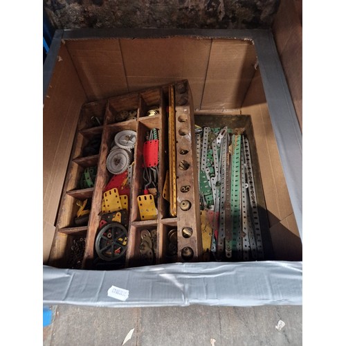 140 - A box of assorted Meccano.