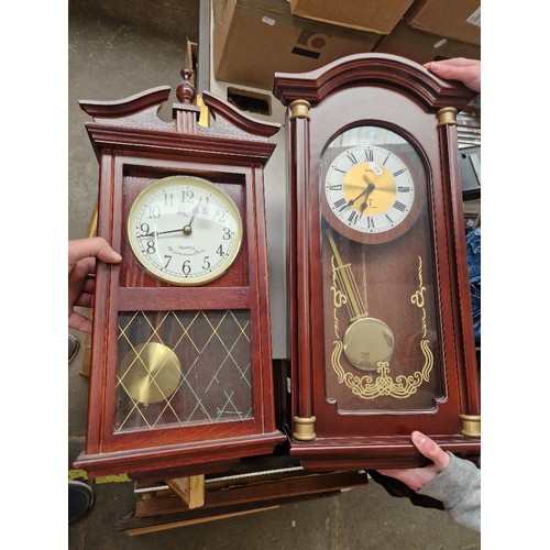 93 - Two wall clocks, Acctin and Constant Westminster Chime.