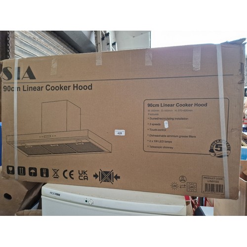 428 - A boxed Russell Hobbs linear cooker hood