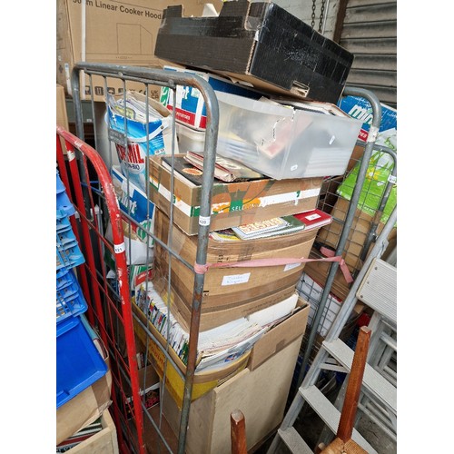 420 - A cage of books, magazines and brochures  - various subjects - transport, wagons, railways etc CAGE ... 