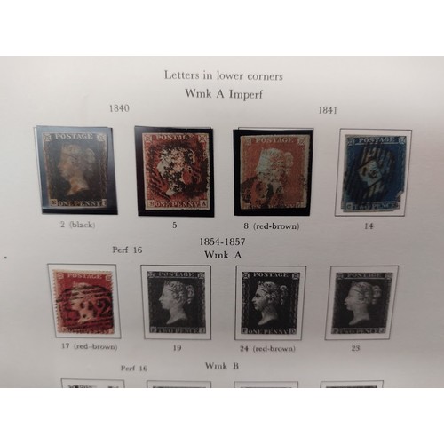 733 - Two stamp albums containing mint GB stamps and Victorian and later stamps, Penny Black, Penny Reds, ... 