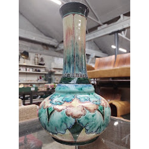 669 - A Della Robia pottery vase by Harold Rathbone, circa 1900, height 32cm.