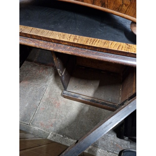 883 - A 19th century pollard oak partner's desk, width 170cm, depth 94cm & height 73cm.