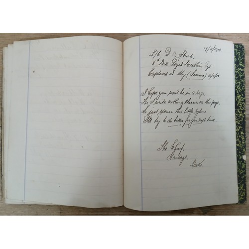 45 - A WWI POW prisoner of war diary compiled by Private James Jepson 31707 17th Battalion Lancashire Fus... 