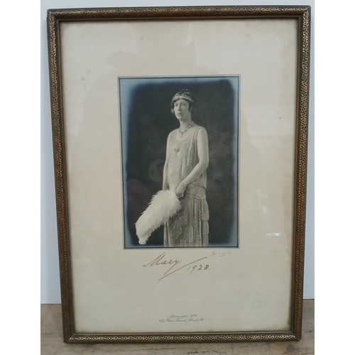 70 - Princess Mary, sister of King Edward VIII and King George VI, photographic portrait by Speaight, sig... 