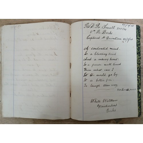 45 - A WWI POW prisoner of war diary compiled by Private James Jepson 31707 17th Battalion Lancashire Fus... 