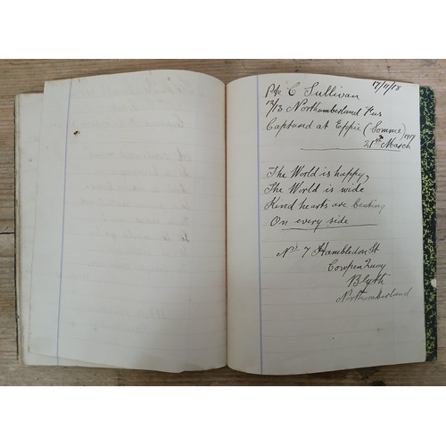 45 - A WWI POW prisoner of war diary compiled by Private James Jepson 31707 17th Battalion Lancashire Fus... 