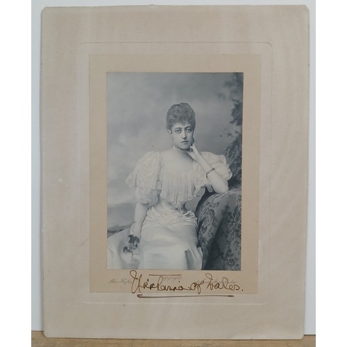 103 - Princess Victoria of Wales, mid length photographic portrait by Alice Hughes, depicting the Princess... 