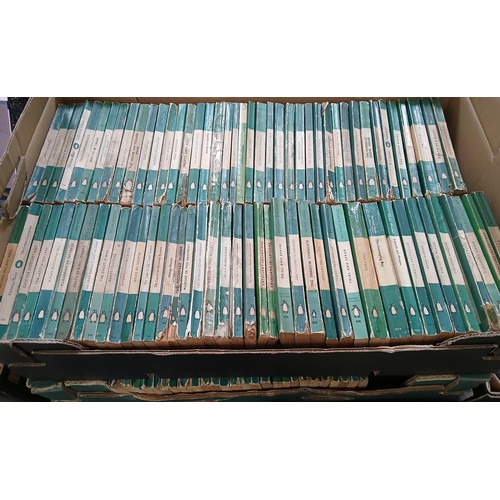 154 - Penguin Crime & Mystery paper backs, approximately 144, early to mid 20th century.