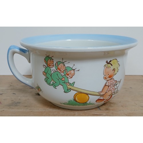 284 - A Shelley nursery ware bed pan by Mabel Lucie Attwell.