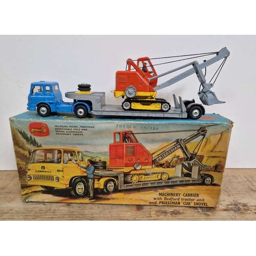 402 - A Corgi Toys Gift Set No. 27, Machinery Carrier with Bedford tractor unit and PRIESTMAN 