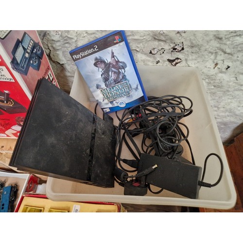 433 - A PS2 with Medal of Honour game, controller & both cables.