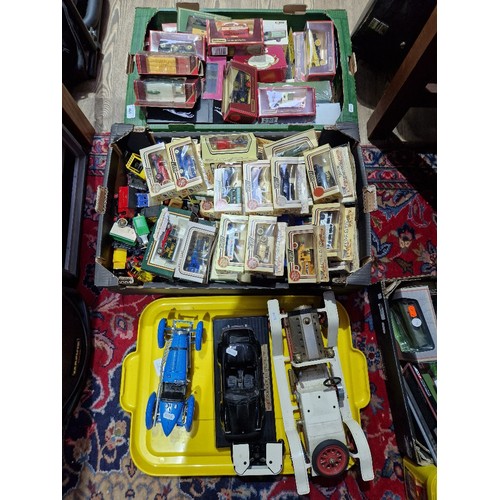 481 - Two boxes of assorted diecast vhicles to include Corgi & Lledo etc., mainly boxed.