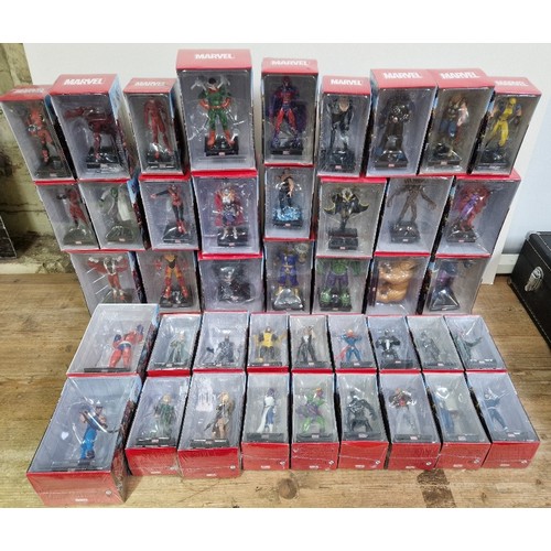 458 - A box of Marvel super hero action figures.