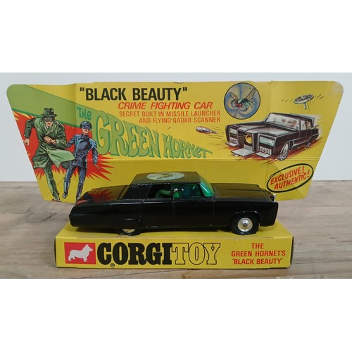 464 - A Corgi Toys 'The Greren Hornets Black Beuty', with figures, 2 missiles, 4 radar scanners, instructi... 