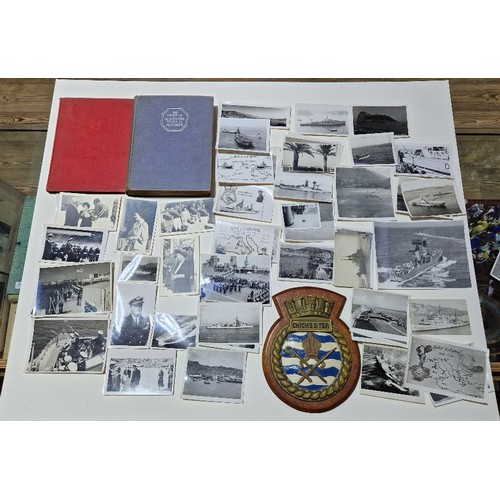 62A - A collection of Royal Navy and Royal Family ephemera comprising photographs depicting Princess Eliza... 