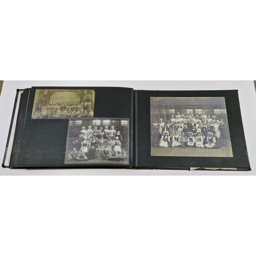 132 - Three albums comprising a hand illuminated commemorative presentation book for Harold Philip Middlet... 