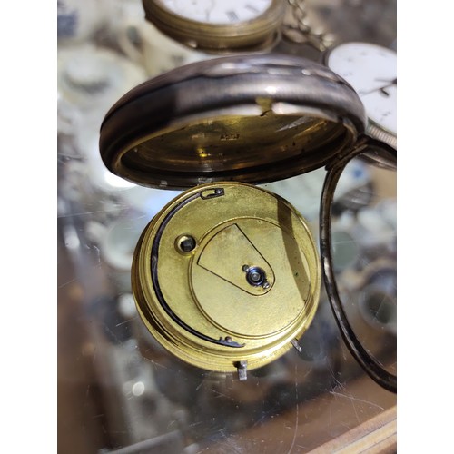 662 - Five assorted pocket watches including silver.