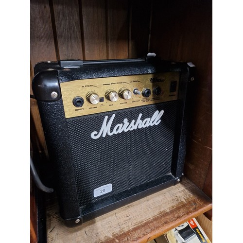 20 - A Marshall practice amp, MG series 10CD, 40w.