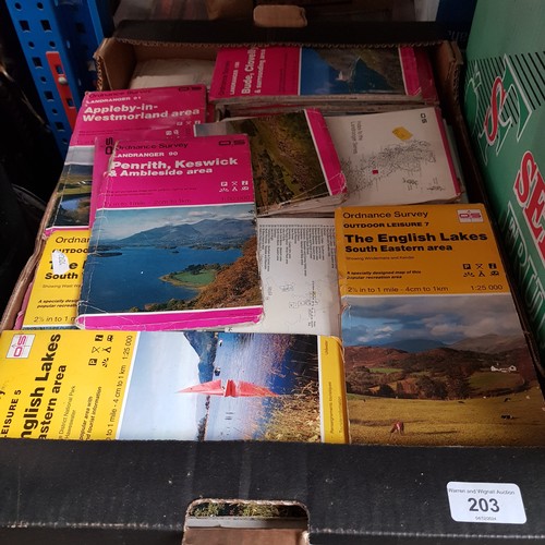 203 - A box of OS maps