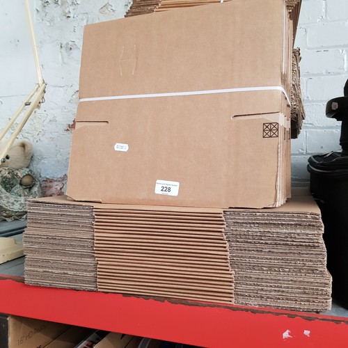 228 - Approx. 125 various sized cardboard boxes.