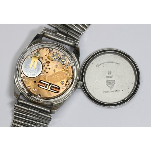 153 - OMEGA, a stainless steel Electronic Seamaster Chronometer, ref. 198.001, cal. 1250, case diameter 36... 