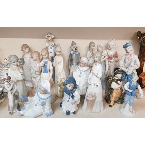 556 - 18 figurines - Spanish porcelain etc. including Casades and Miquel Requena