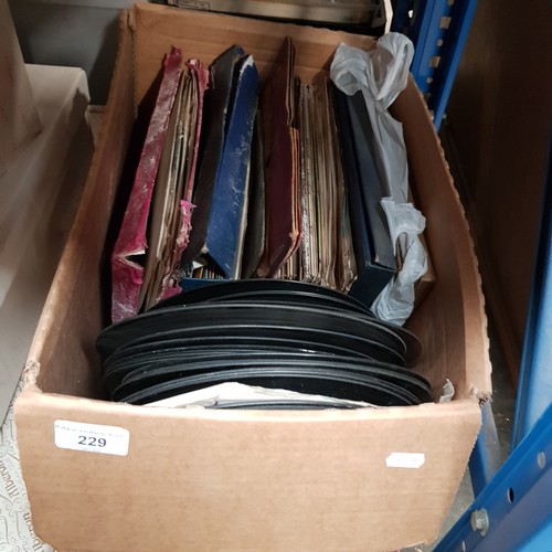 229 - A box of LPs and 78s