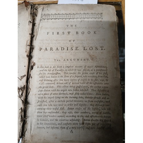 741 - John Milton - Paradise Lost - inside cover handwritten 1854