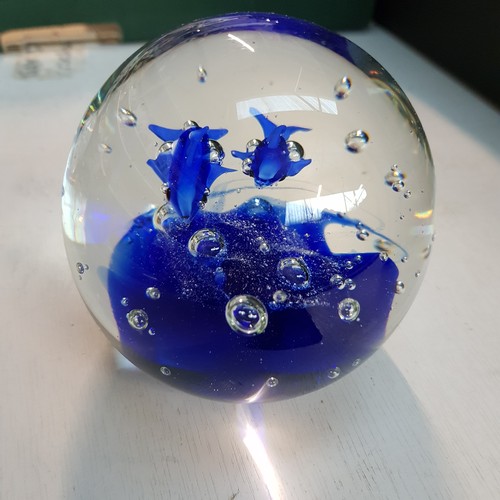 616 - 15 glass paperweights including Caithness