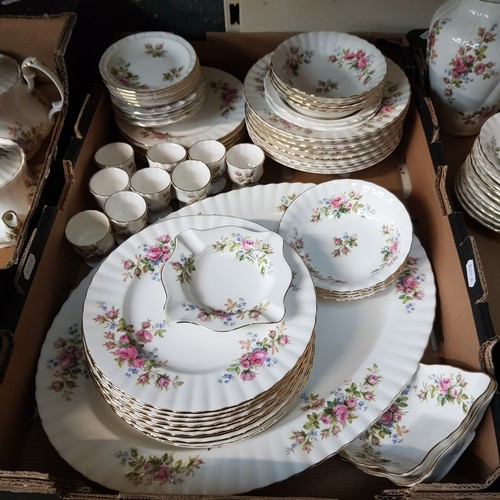 733 - Royal Albert 'Moss Rose' tea and dinner wares, 265 pieces (approx).