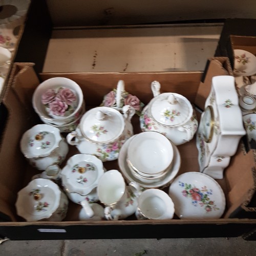 733 - Royal Albert 'Moss Rose' tea and dinner wares, 265 pieces (approx).