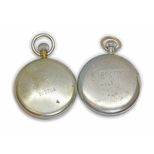 466 - Two military pocket watches; Doxa & Moeris.