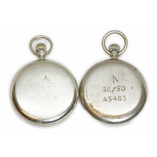 467 - Two military pocket watches.