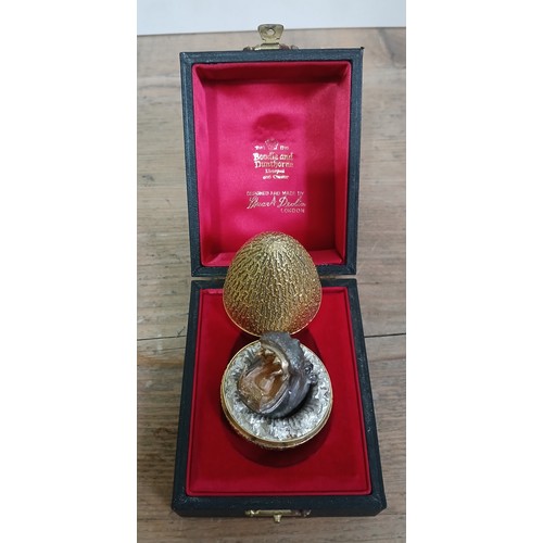 471 - STUART DEVLIN, a silver and silver gilt Surprise Egg, Hippo, number 189, sponsor SD, London 1973, wi... 