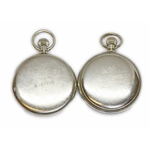 470 - Two military pocket watches.