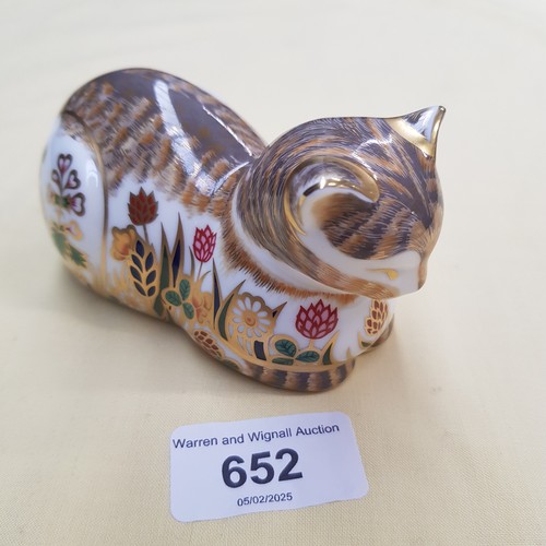 652 - Royal Crown Derby paperweight Clover (gold stopper) - this is one of a Signature Edition of 1500 for... 