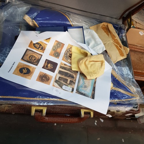 43 - A briefcase of masonic regalia