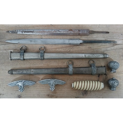 44 - Assorted German Third Reich dress dagger spares.