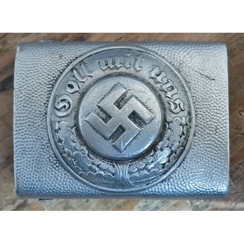 59 - A German Third Reich Polizei cast aluminium belt buckle.