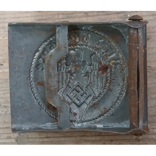 65 - A German Third Reich WWII Hitler Youth belt buckle, marked RZM M$/39 and A.