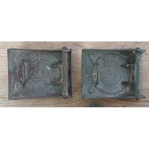 73 - Two Imperial German WWI belt buckles.