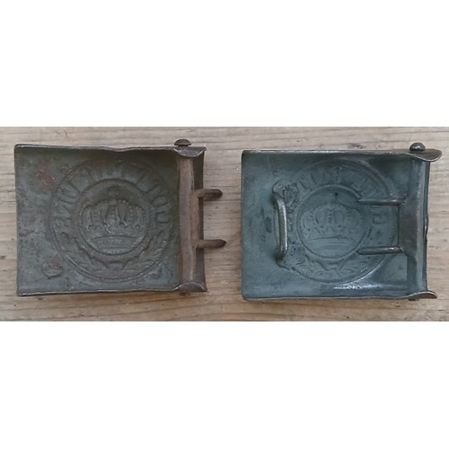 74 - Two Imperial German WWI belt buckles.