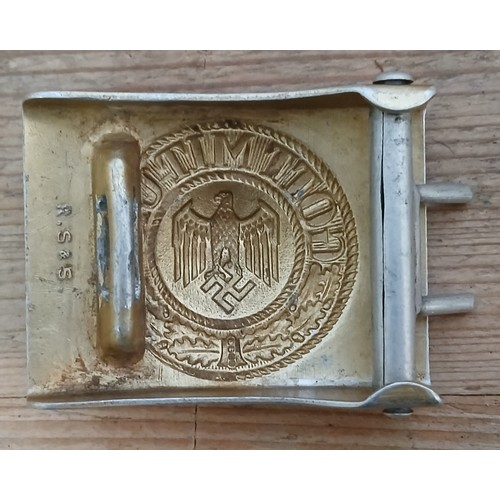 56 - A German Third Recih Kriegsmarine aluminium belt buckle by Richard Sieper and Sohne.