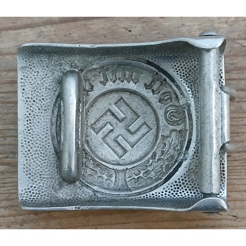 59 - A German Third Reich Polizei cast aluminium belt buckle.