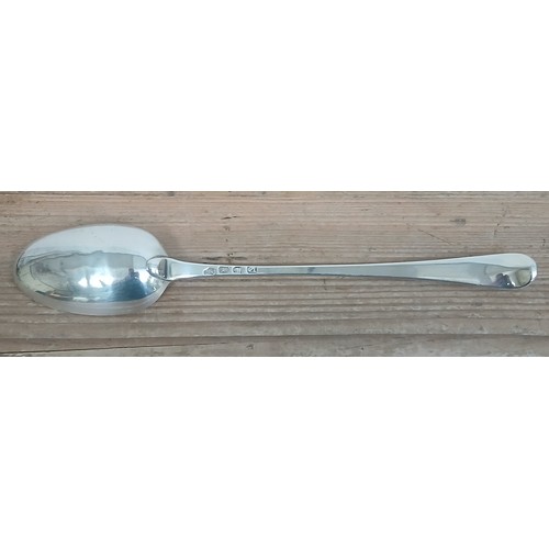 445 - A George III silver basting spoon, London 1771, length 340cm, weight 3oz 13dwt.