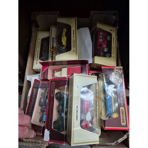 79 - A box of 20 assorted die cast model vehicles including Matchbox & Lledo.