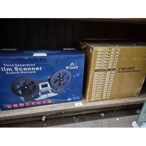 68 - A Bolex V180 DUO editor/viewer together with  super 8 film scanner