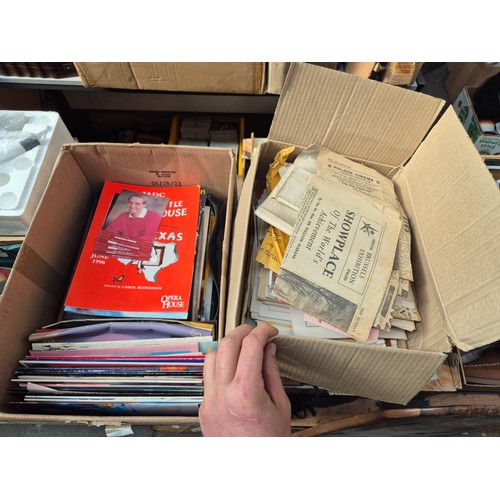 90 - 2 boxes of theatre programmes and theatrical ephemera