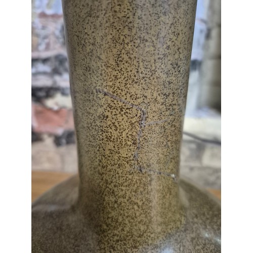 612 - A Chinese porcelain tea dust glaze bottle vase, Qianlong seal mark and of the period, height 43.5cm,... 